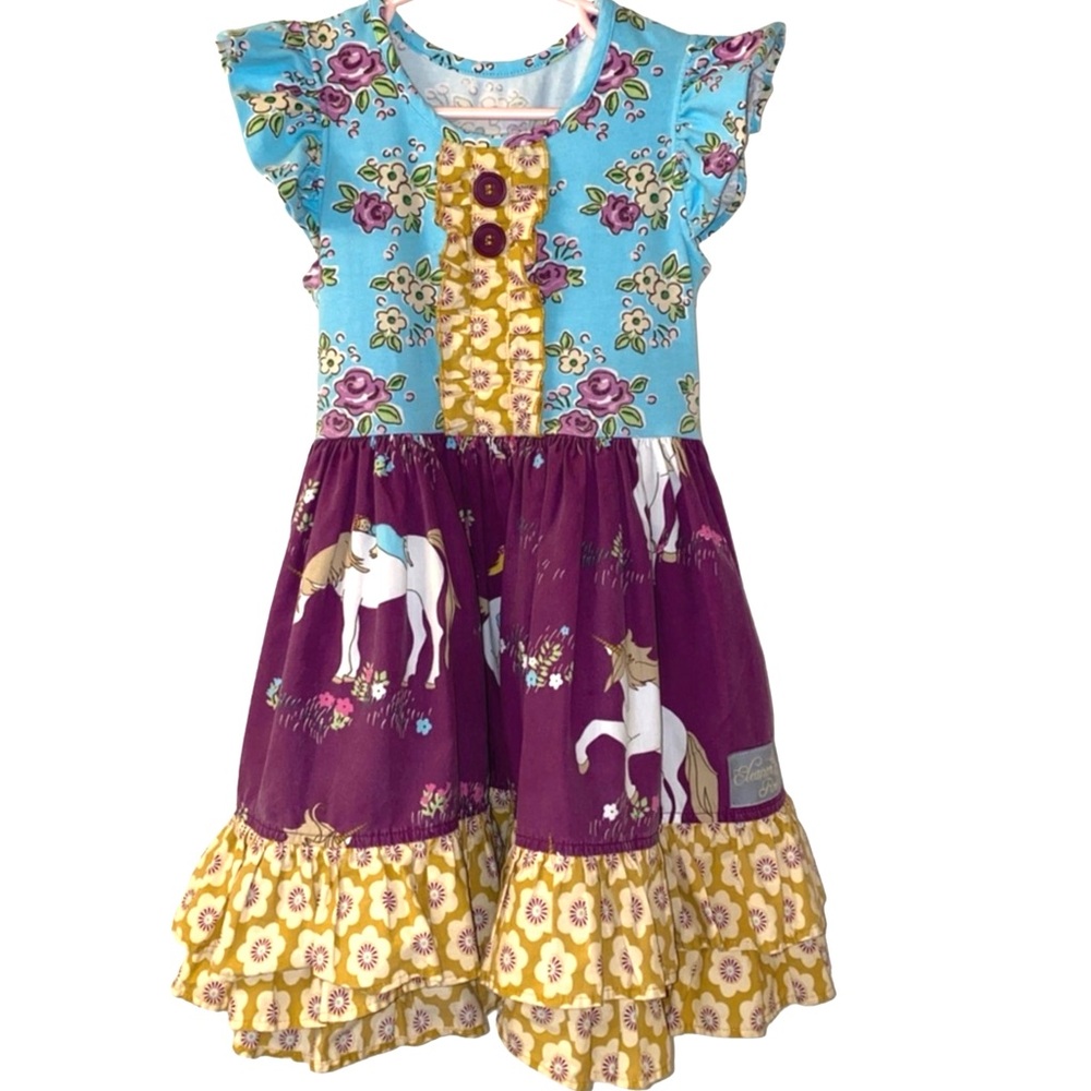 Eleanor Rose Unicorn Dress, size 4/5 Girls